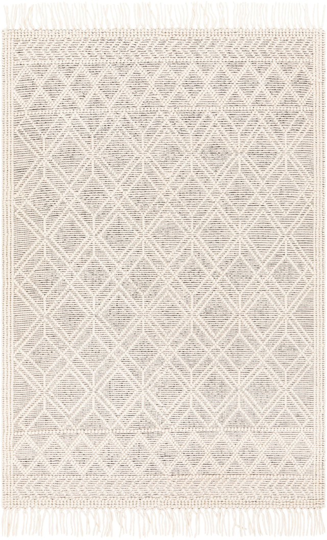 Surya Casa Decampo Cdc-2301 Ivory, Black Rug.