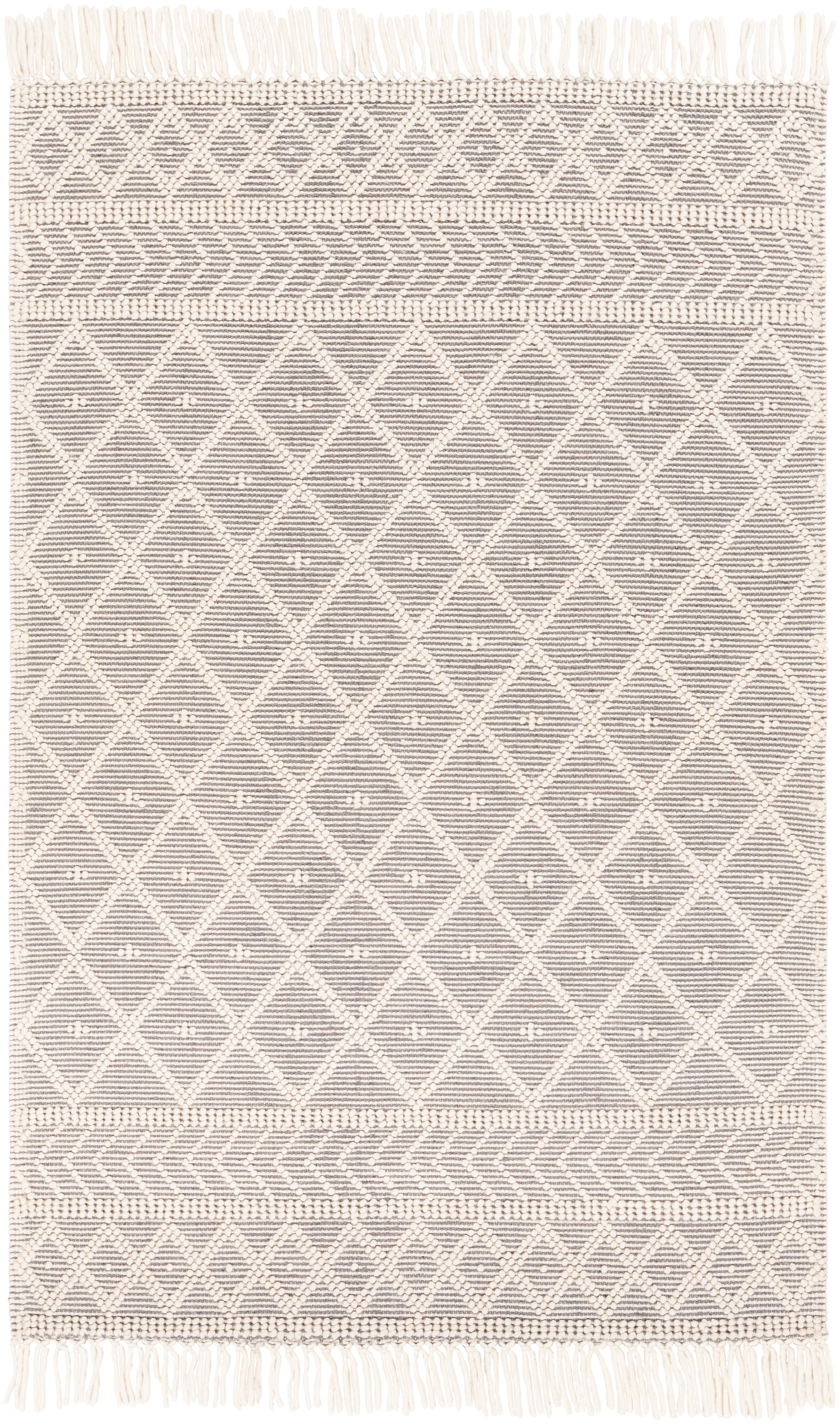 Surya Casa Decampo Cdc-2304 Ivory, Medium Gray Area Rug