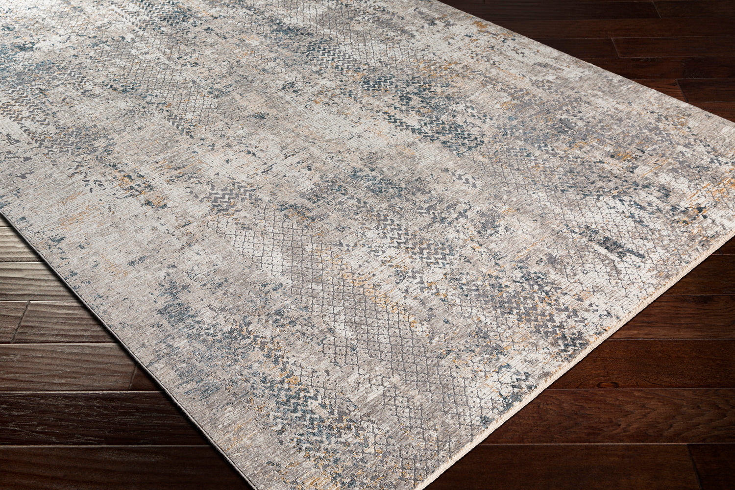 Surya Cardiff Cdf-2302 Light Gray, Charcoal, Beige, Camel Rugs.