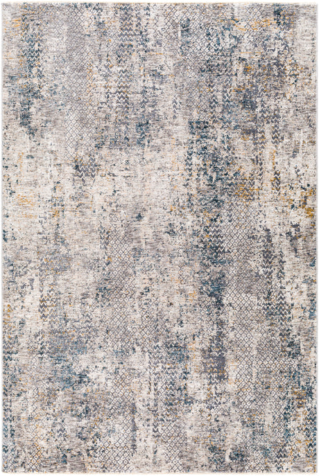 Surya Cardiff Cdf-2304 Medium Gray, Denim, Tan, Sky Blue Rugs.