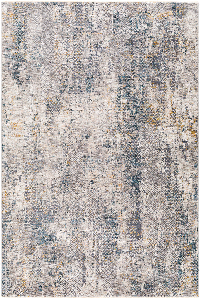 Surya Cardiff Cdf-2304 Medium Gray, Denim, Tan, Sky Blue Rugs.