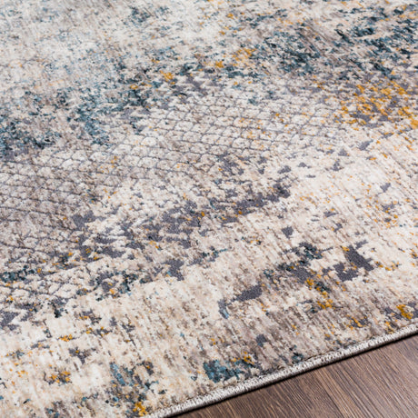 Surya Cardiff Cdf-2304 Medium Gray, Denim, Tan, Sky Blue Rugs.