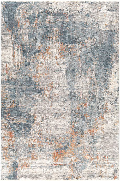 Surya Cardiff Cdf-2305 Medium Gray, Denim, Tan, Sky Blue Rugs.