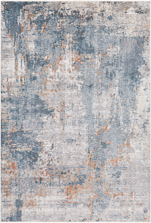 Surya Cardiff Cdf-2305 Medium Gray, Denim, Tan, Sky Blue Rugs.