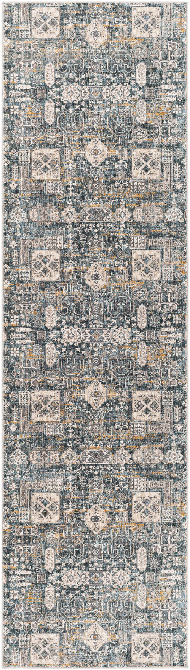 Surya Cardiff Cdf-2309 Teal, Medium Gray, Ivory, Camel Rugs.