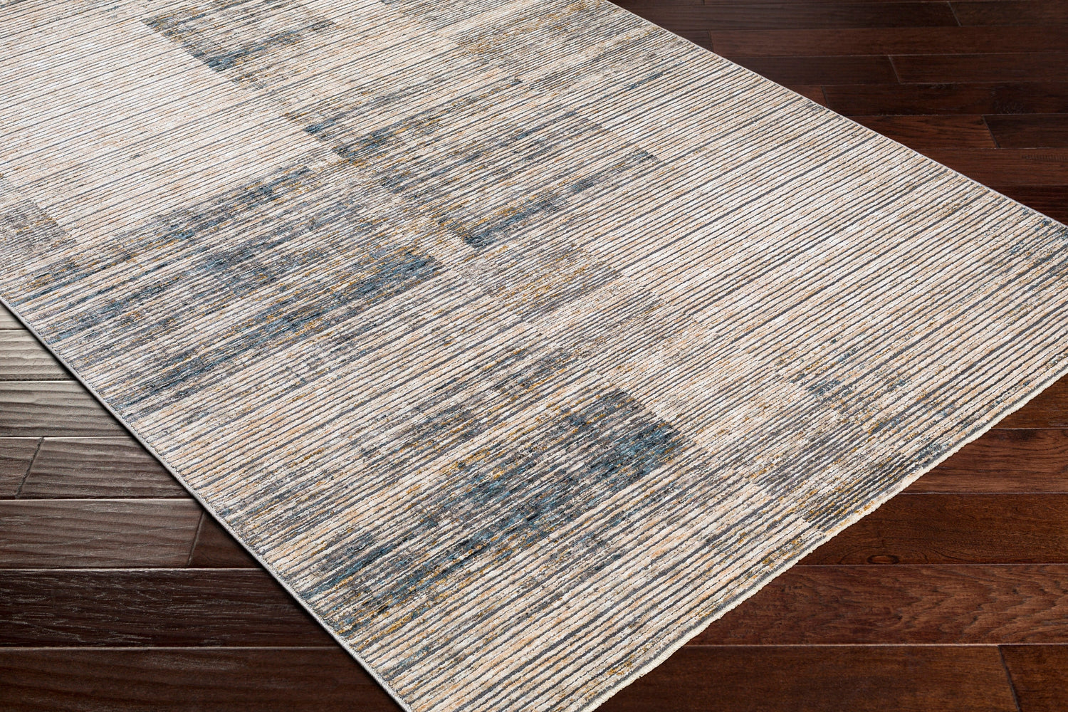 Surya Cardiff Cdf-2311 Beige, Cream, Denim, Taupe Rugs.