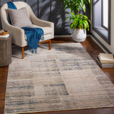 Surya Cardiff Cdf-2311 Beige, Cream, Denim, Taupe Rugs.
