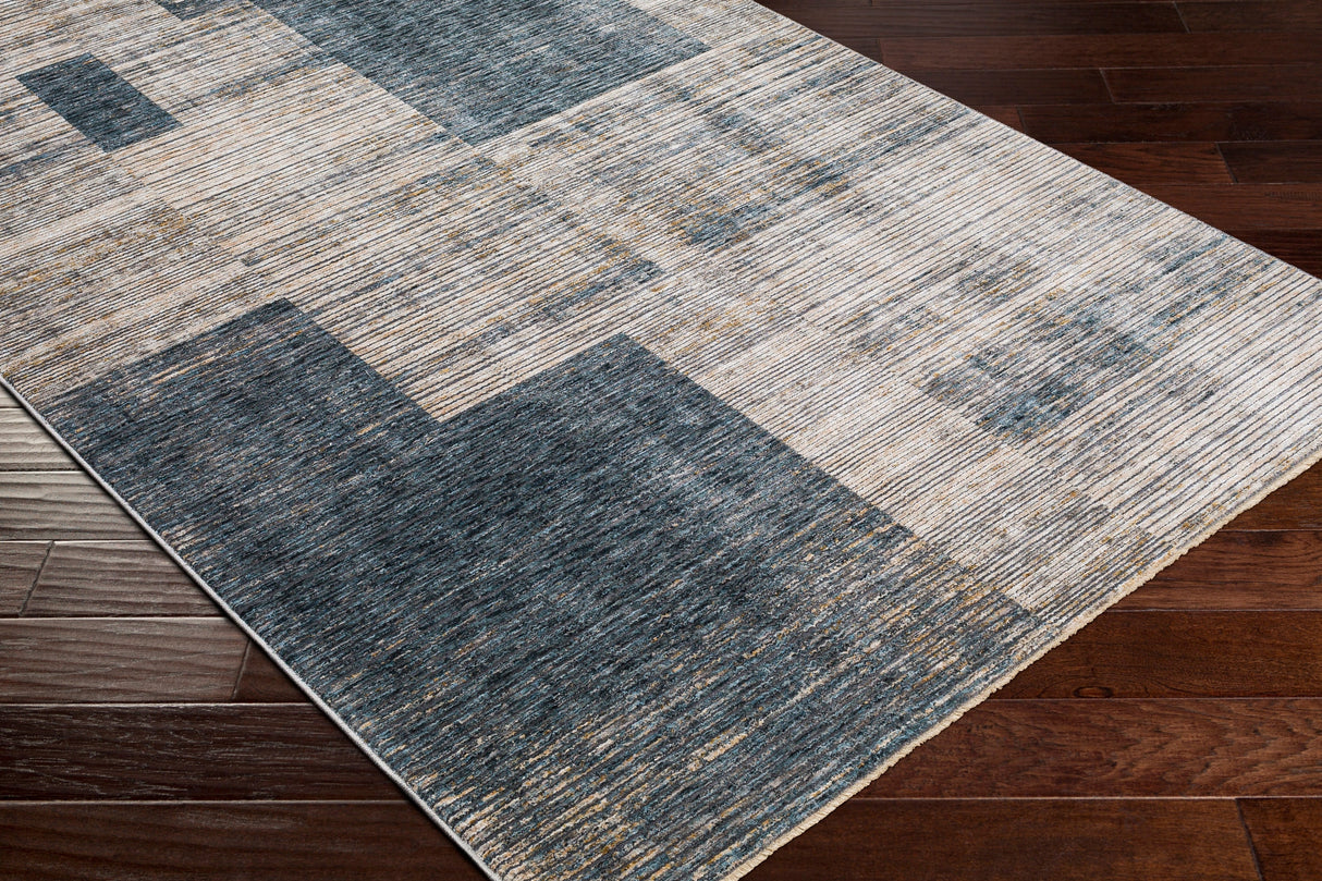 Surya Cardiff Cdf-2312 Teal, Taupe, Medium Gray, Camel Rugs.