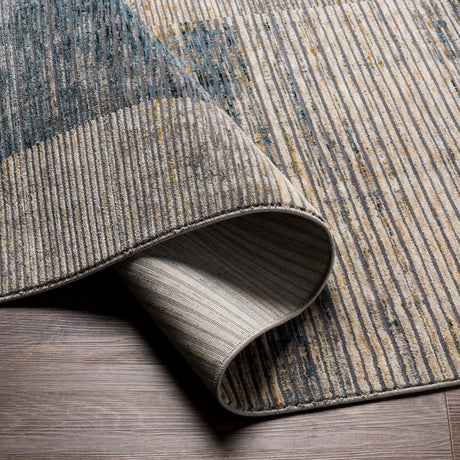 Surya Cardiff Cdf-2312 Teal, Taupe, Medium Gray, Camel Rugs.