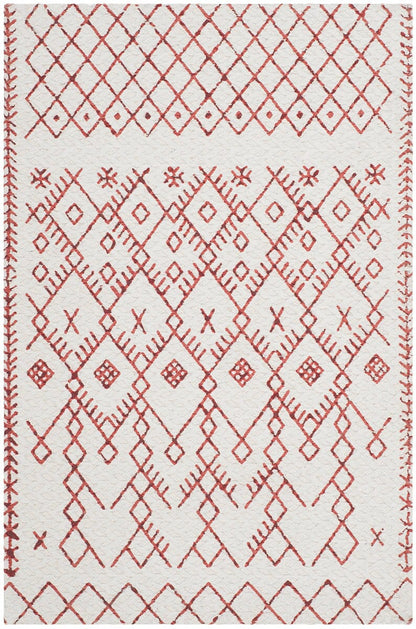 Safavieh Cedar Brook Cdr501D Ivory / Rust Moroccan Area Rug