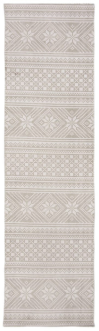 Safavieh Cedar Brook Cdr711G Silver / Ivory Striped Area Rug