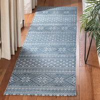 Safavieh Cedar Brook Cdr711M Blue / Ivory Striped Area Rug