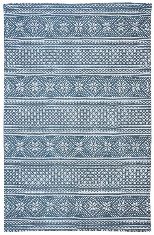 Safavieh Cedar Brook Cdr711M Blue / Ivory Striped Area Rug