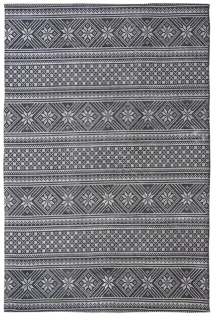 Safavieh Cedar Brook Cdr711Z Black / Ivory Striped Area Rug