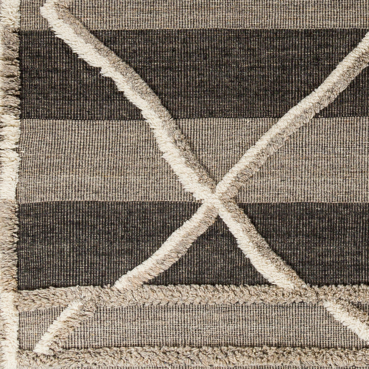 Surya Cadiz Cdz-2304 Medium Gray, Black, Cream Rugs.