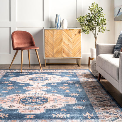 AreaRugs.com Wavaj Nwa1063A Blue Area Rug