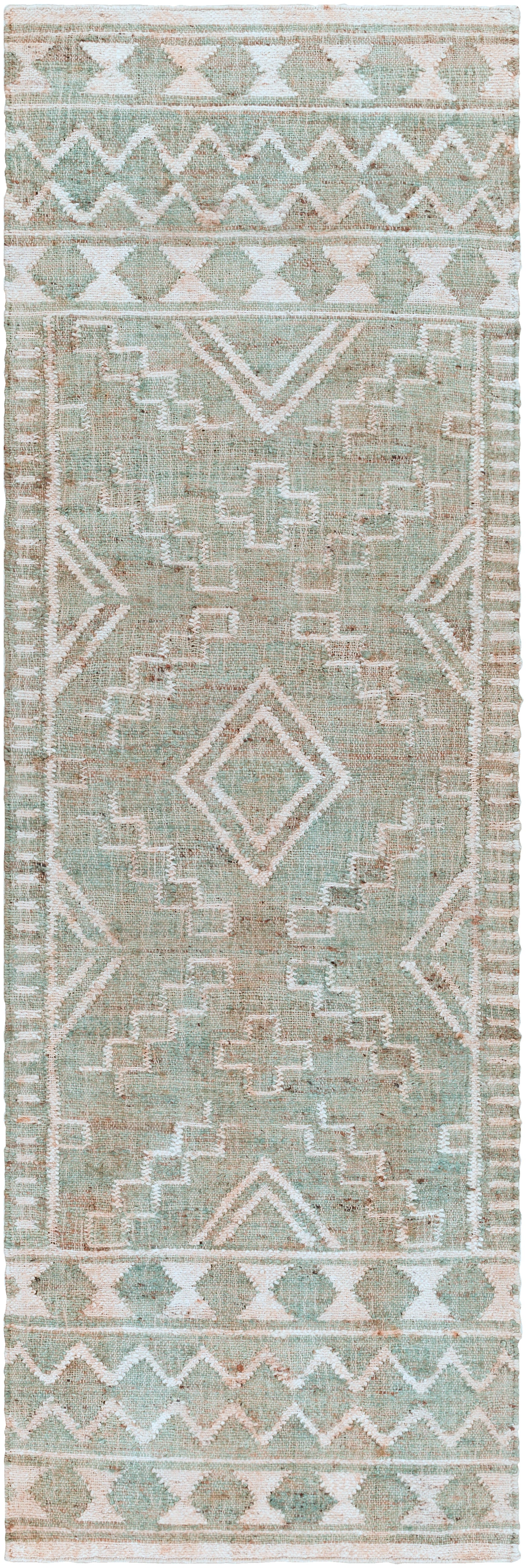 Surya Cadence Cec-2302 Sage, Cream, Camel, Ice Blue Area Rug