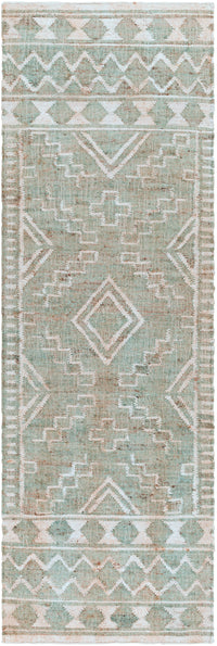 Surya Cadence Cec-2302 Sage, Cream, Camel, Ice Blue Area Rug