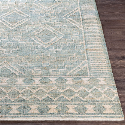 Surya Cadence Cec-2302 Sage, Cream, Camel, Ice Blue Area Rug