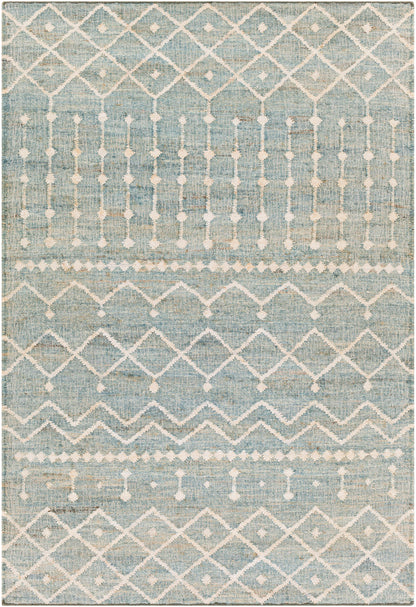 Surya Cadence Cec-2305 Sage, Cream, Camel, Ice Blue Area Rug