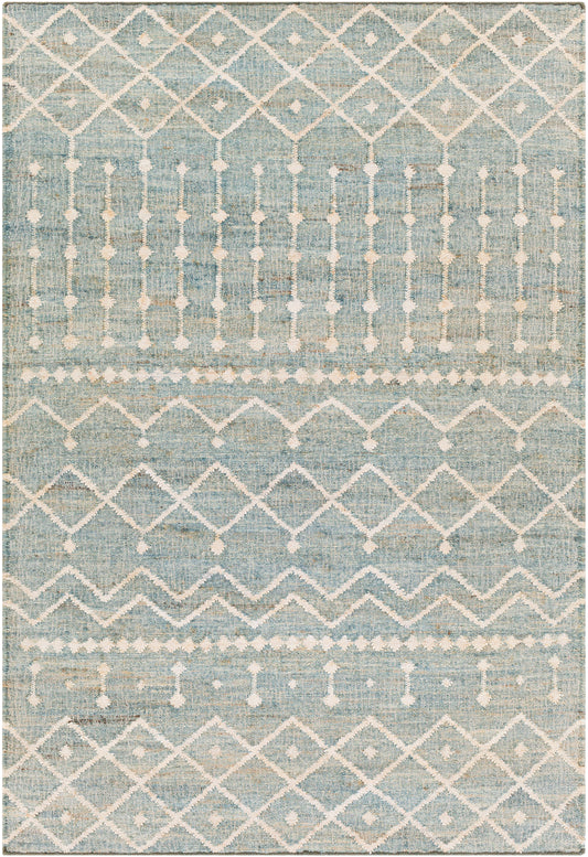 Surya Cadence Cec-2305 Sage, Cream, Camel, Ice Blue Area Rug