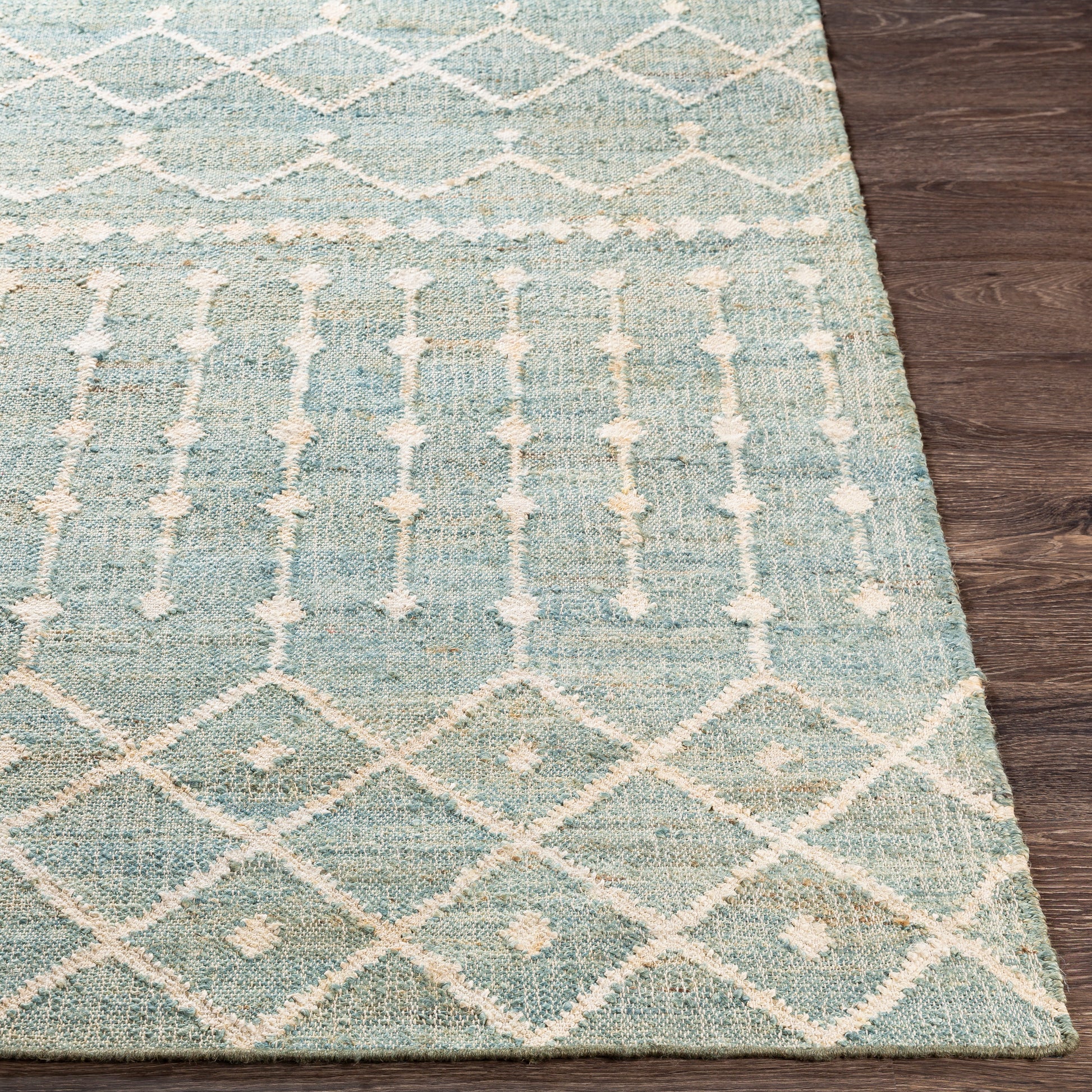 Surya Cadence Cec-2305 Sage, Cream, Camel, Ice Blue Area Rug