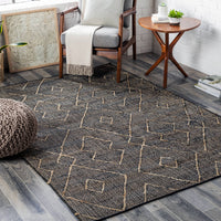 Surya Cadence Cec-2306 Black, Charcoal, Beige Area Rug