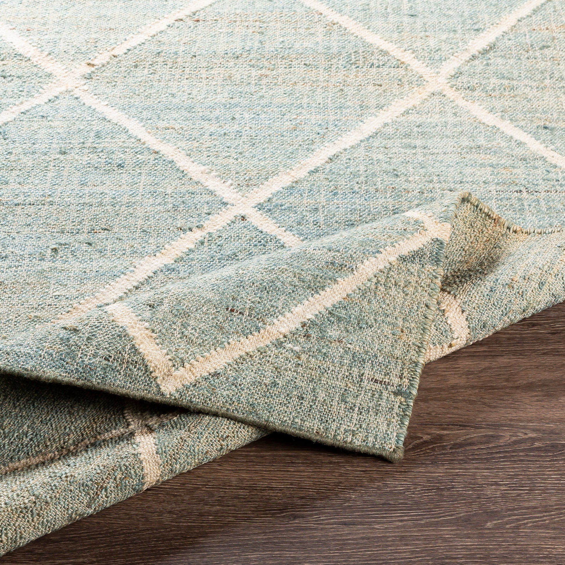 Surya Cadence Cec-2309 Sage, Cream, Camel, Ice Blue Area Rug