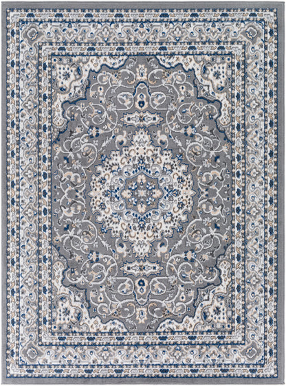 Surya Cesar Ceg-2316 Charcoal, Gray, Navy, Tan Area Rug