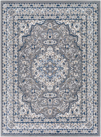 Surya Cesar Ceg-2316 Charcoal, Gray, Navy, Tan Area Rug