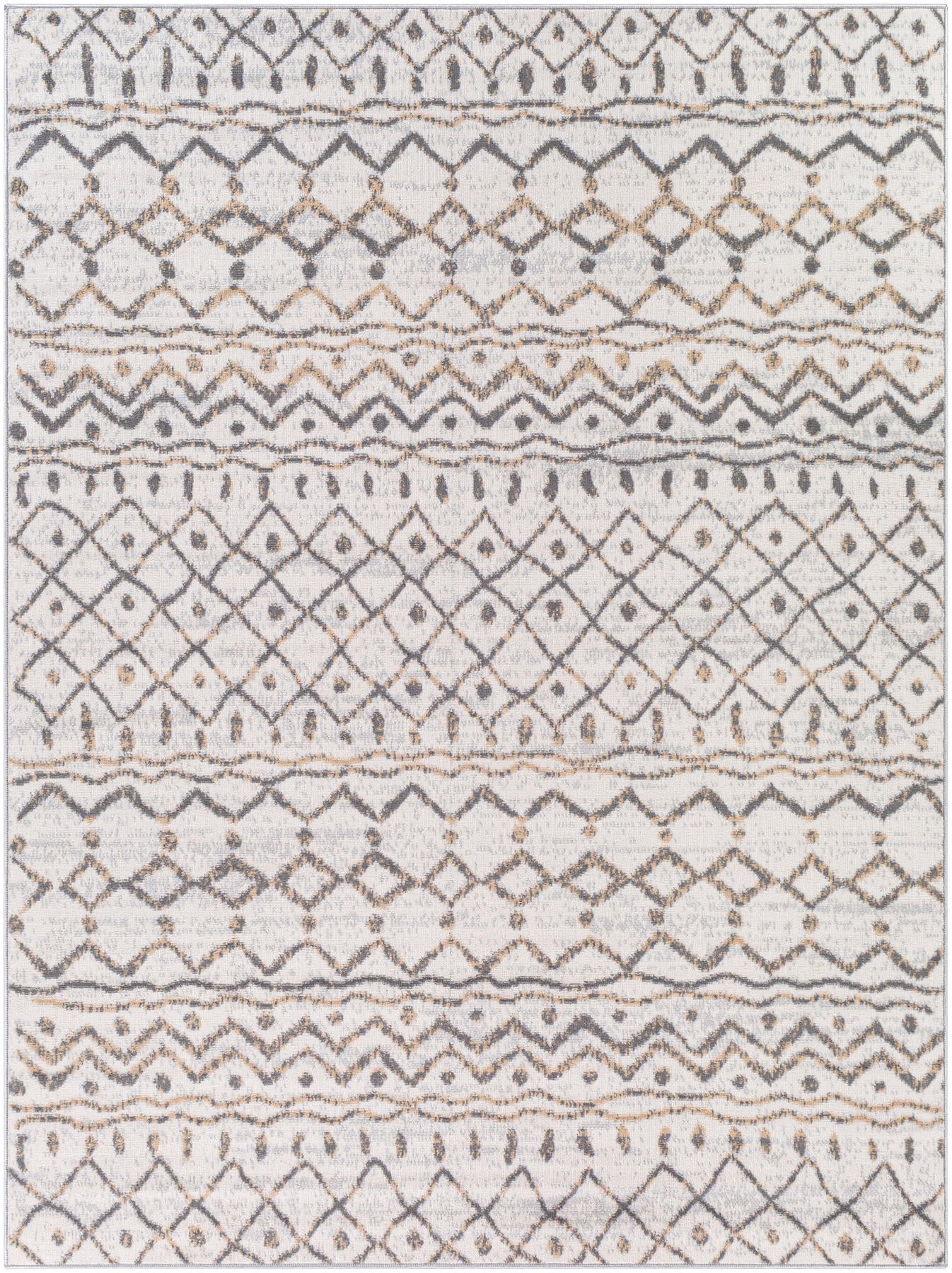 Surya Cesar Ceg-2328 Gray, Tan, Light Gray, Cream Area Rug