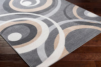 Surya Cesar Ceg-2364 Charcoal, Navy, Tan, Light Gray Area Rug