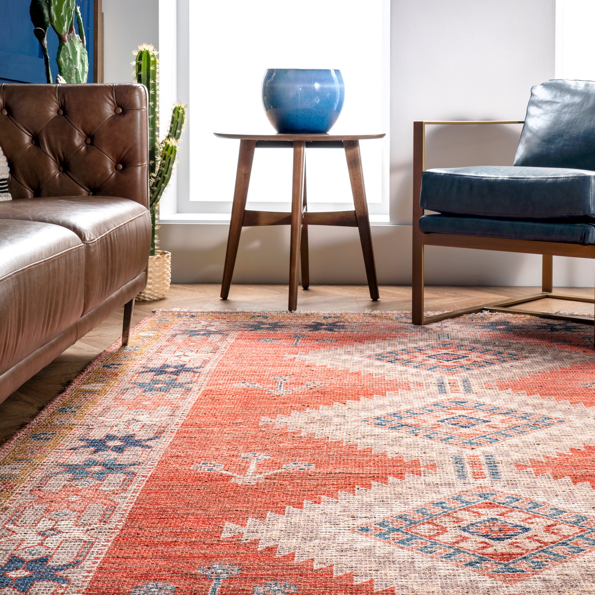 Nuloom Krista Aztec Nkr3462A Rust Area Rug