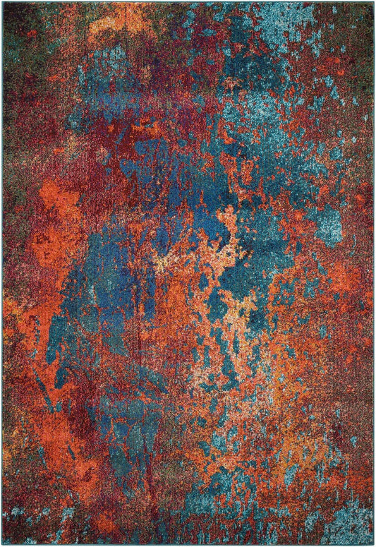 Nourison Celestial Ces08 Atlantic Organic / Abstract Area Rug