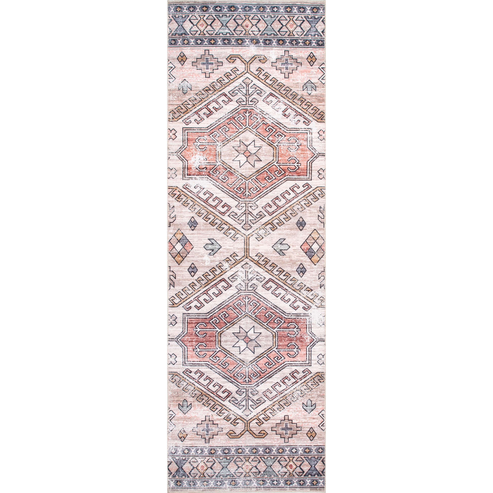 AreaRugs.com Wavaj Nwa1040D Peach Area Rug