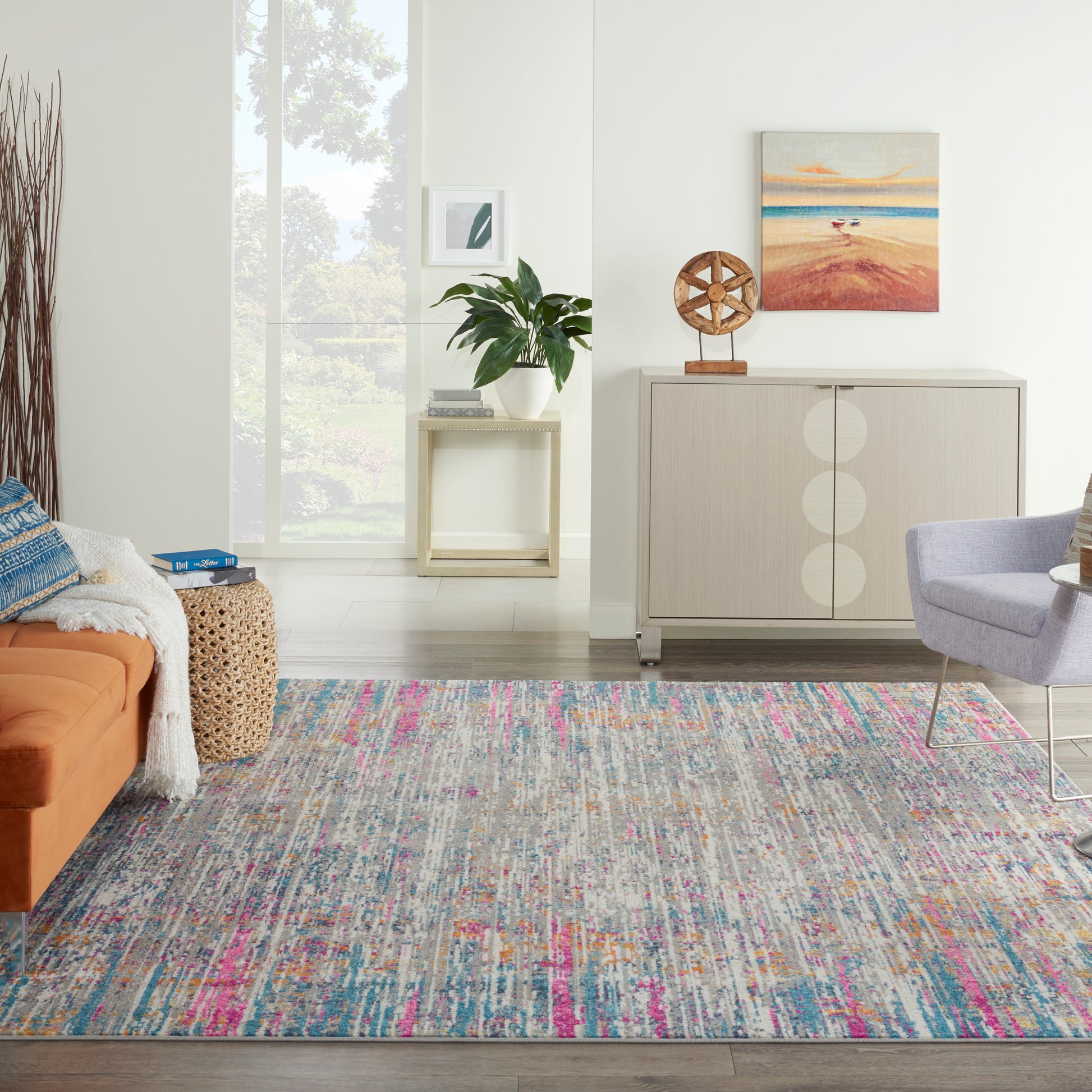 Nourison Passion Psn09 Ivory/Multi Area Rug