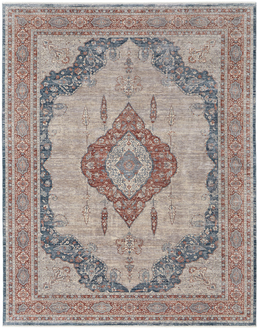 Feizy Marquette 39Grf Gray/Multi Area Rug