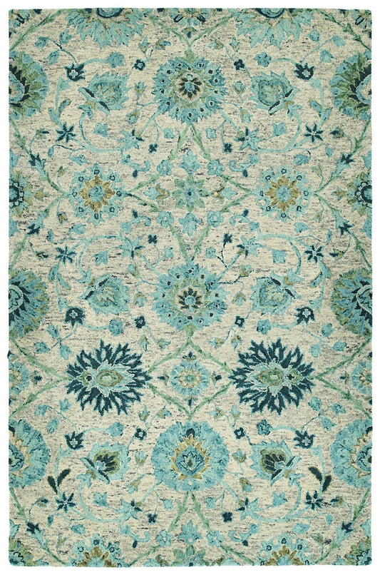 Kaleen Chancellor Cha03-78 Turquoise Area Rug