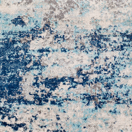 Surya Chester Che-2342 Dark Blue, Aqua, White, Medium Gray Rugs.