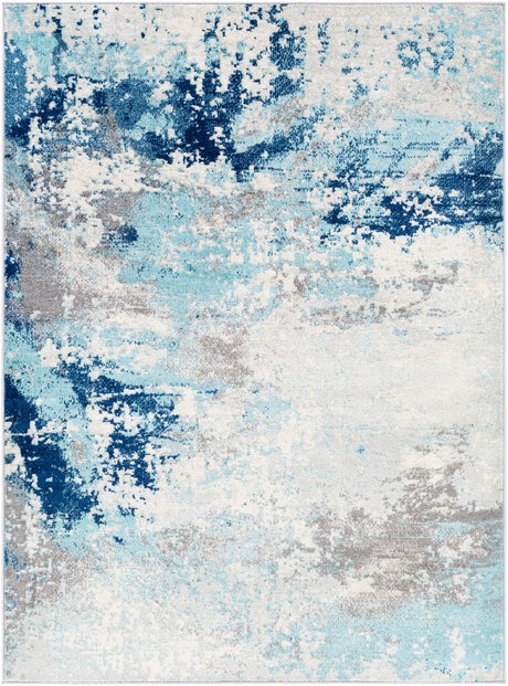 Surya Chester Che-2346 Dark Blue, Aqua, White, Medium Gray Rugs.