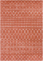 Surya Chester Che-2375 Brick Red, Dusty Coral Rug.