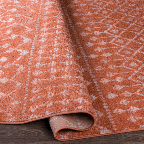 Surya Chester Che-2375 Brick Red, Dusty Coral Rug.