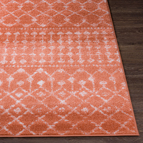 Surya Chester Che-2375 Brick Red, Dusty Coral Rug.