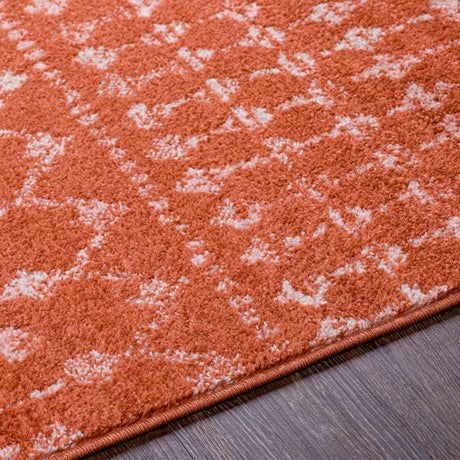 Surya Chester Che-2375 Brick Red, Dusty Coral Rug.