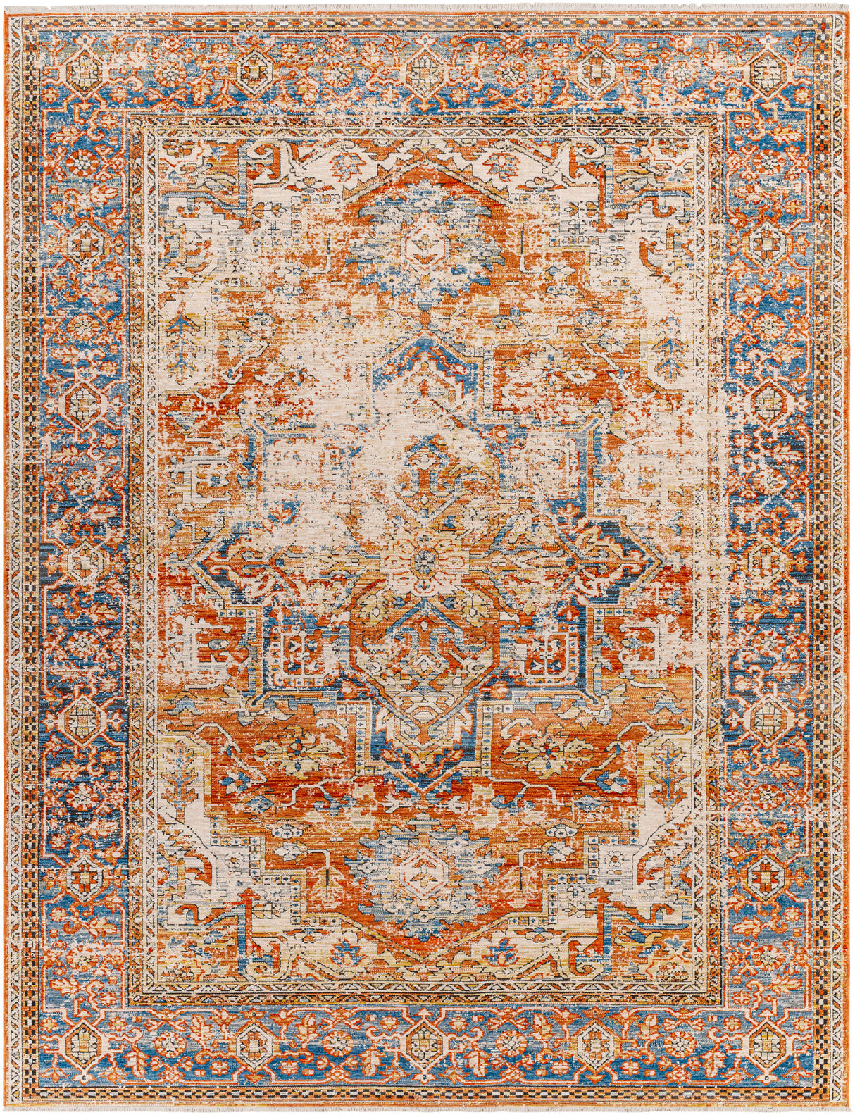 Surya Chicago Chg-2301 Orange Rug.