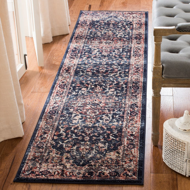 Safavieh Charleston Chl411L Navy/Red Area Rug