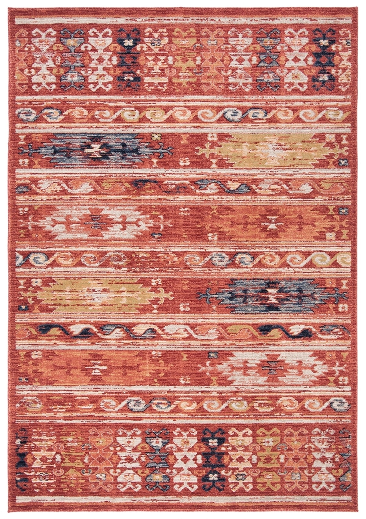 Safavieh Charleston Chl421Q Rust/Ivory Area Rug