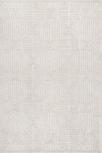 Nuloom Joanna Tiled Textured Njo3302A Ivory Area Rug