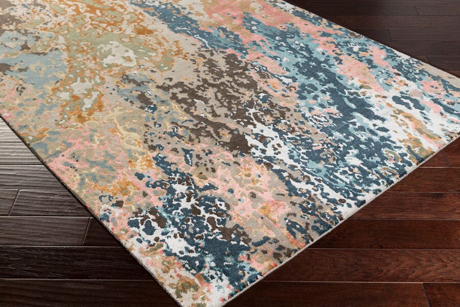 Surya Chemistry Chm-2002 Navy / Coral / Teal / Tan / Gray Rugs.