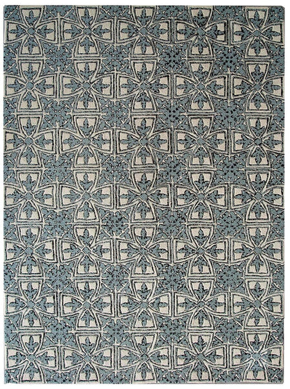 Safavieh Chatham Cht716A Light Blue / Ivory Damask Area Rug